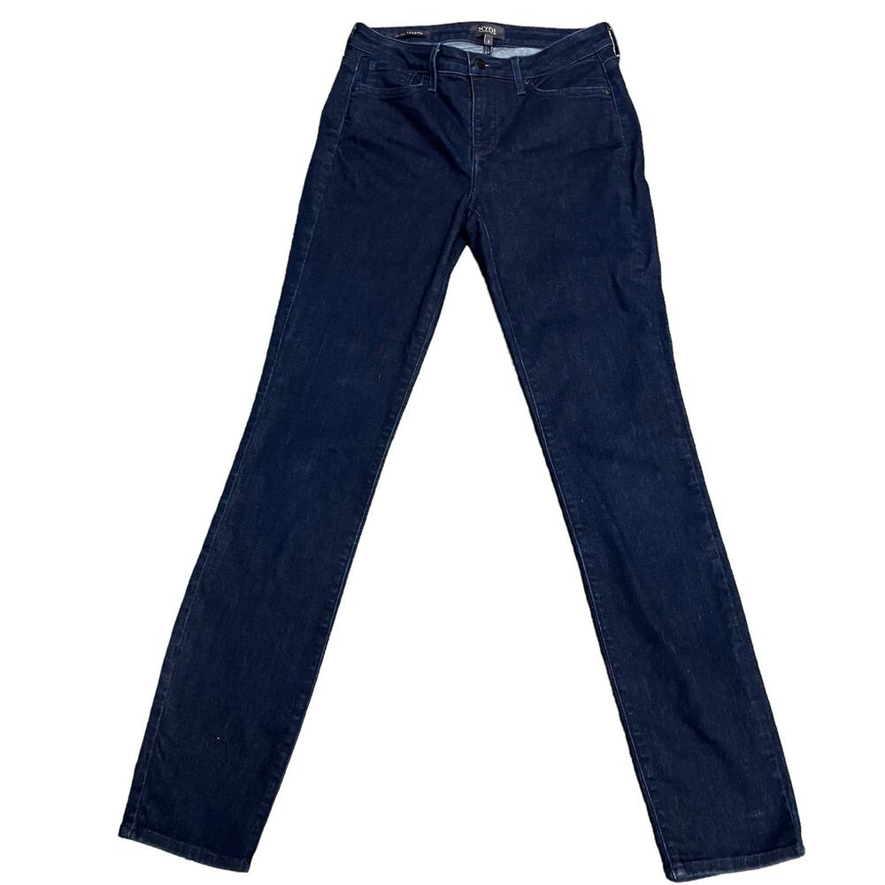 NYDJ Womens Alina Legging Dark Wash Skinny Jean Size 2